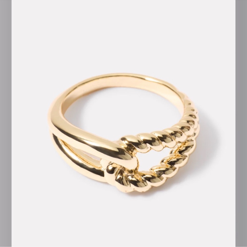 Evereve Kempton Braided Ring Size 6 44$